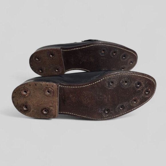 Vintage Footjoy FJs Black Kiltie Golf Shoes - Picture 9 of 10